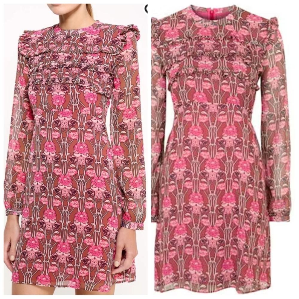 Topshop Retro Printed Mini Dress 2